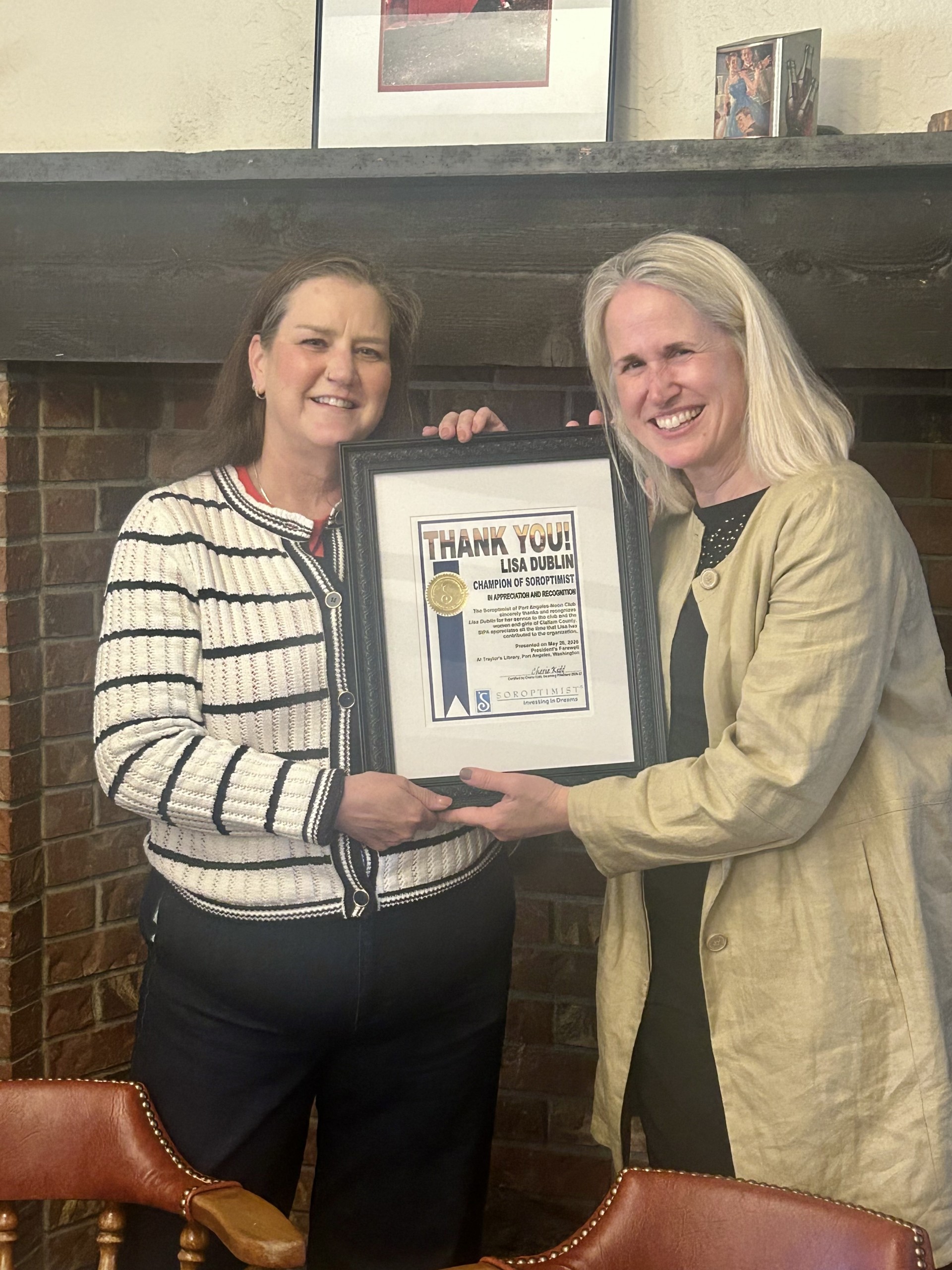 Celebrating outgoing President
Lisa Dublin