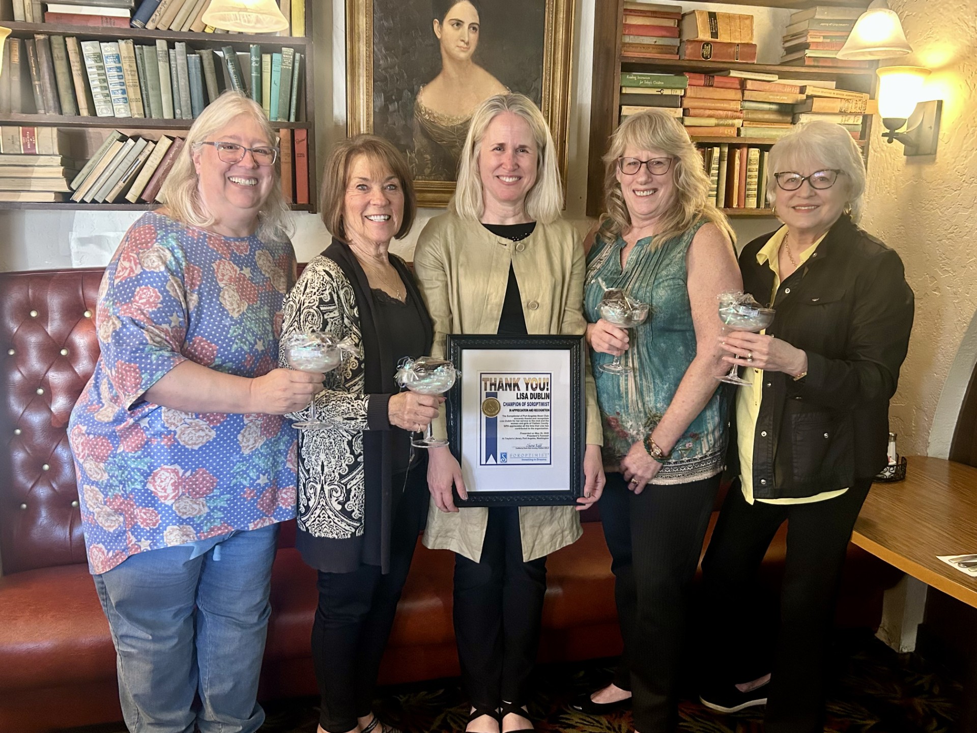 Celebrating outgoing President
Lisa Dublin